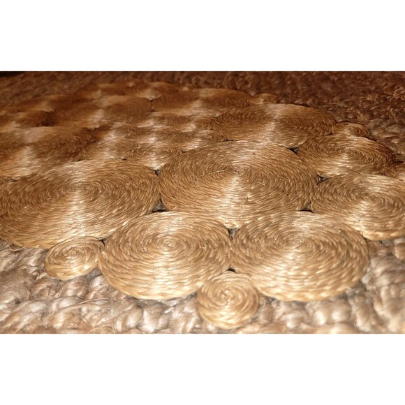 VTG Handmade Philippines Abaca Woven Hemp Mat 18" Trivet Table Protector MCM - Picture 2 of 14